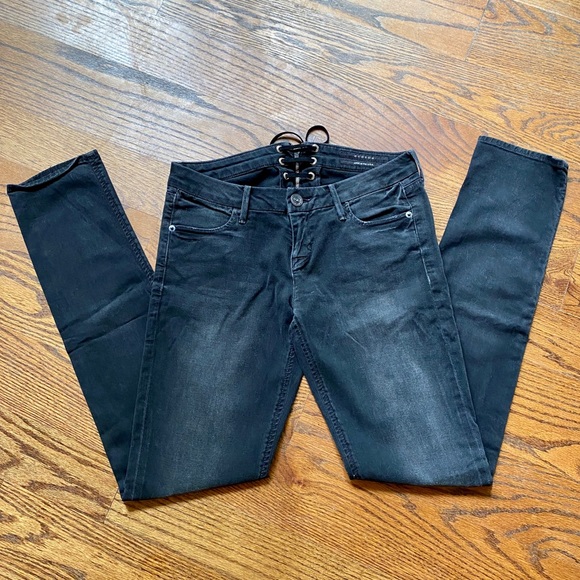 Hudson Limited Edition Lace Up Iconic Flap-Pocket Skinny Jeans Sz 26 NWOT - Picture 5 of 13